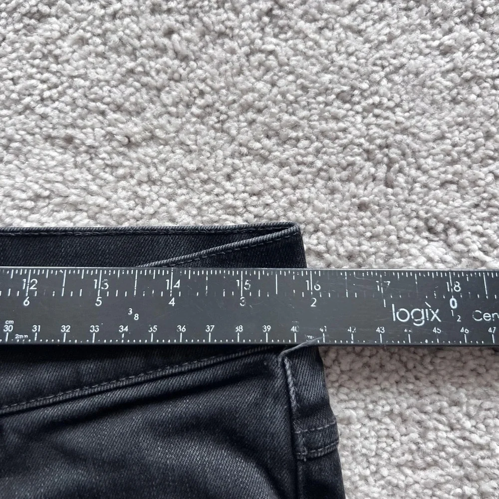 Nudie Jeans Lean Dean Jeans Mens 32x27 Black Slim Tapered Stretch Denim